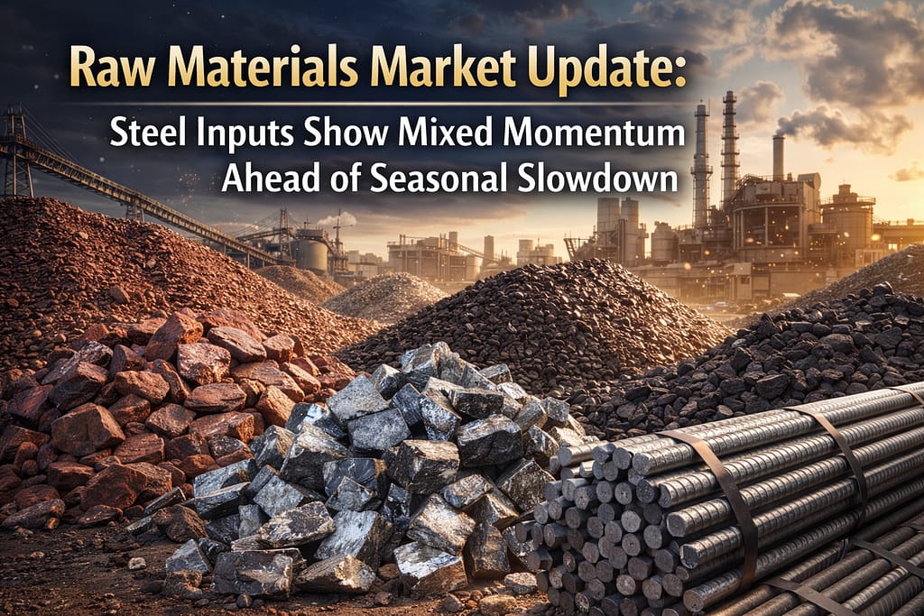 Raw Materials Market Update: Steel Inputs Show Mixed Momentum Ahead of Seasonal Slowdown
